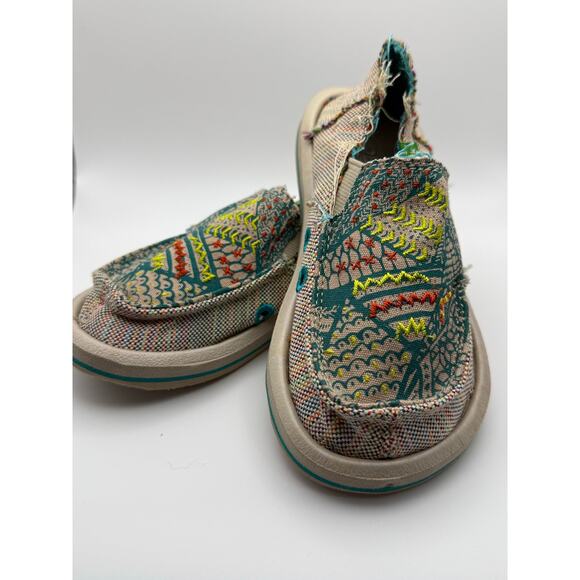 Sanuk Kids Scribble II Youth Sidewalk Surfer Shoe Size 10 Unisex (16) - Picture 1 of 8
